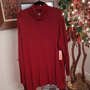 Kohl's Cherry Fusn Cowl Neck Top